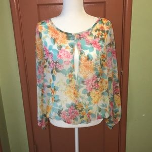 Floral print blouse